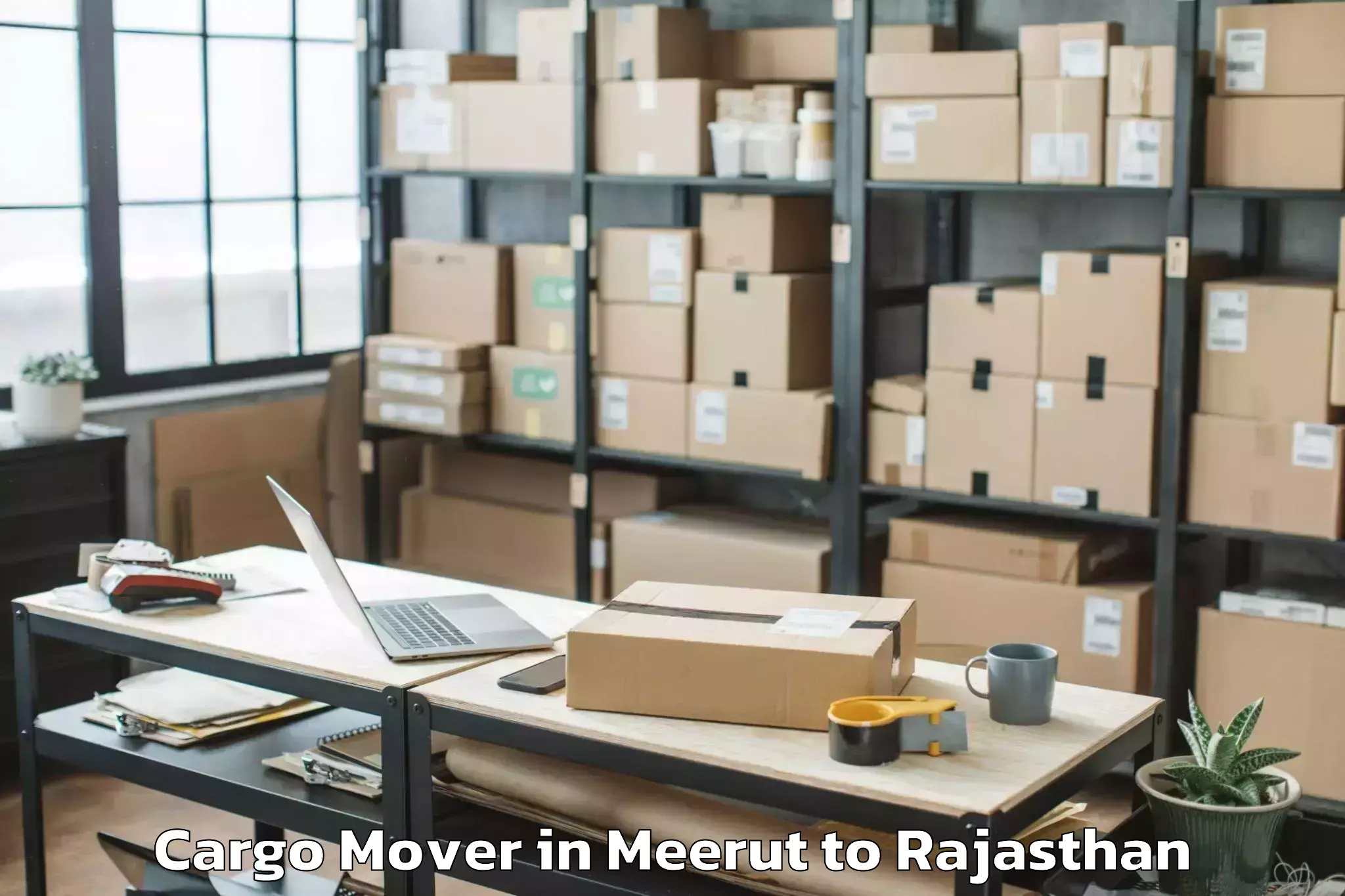 Book Meerut to Baswa Cargo Mover